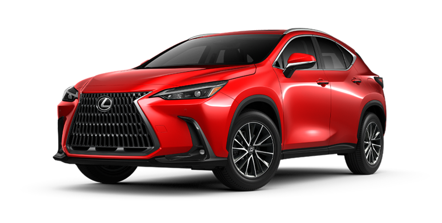 Exterior of the Lexus NX shown in Redline.
