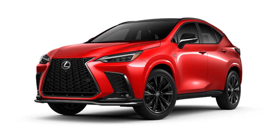 Exterior of the Lexus NX F SPORT Handling shown in Redline.