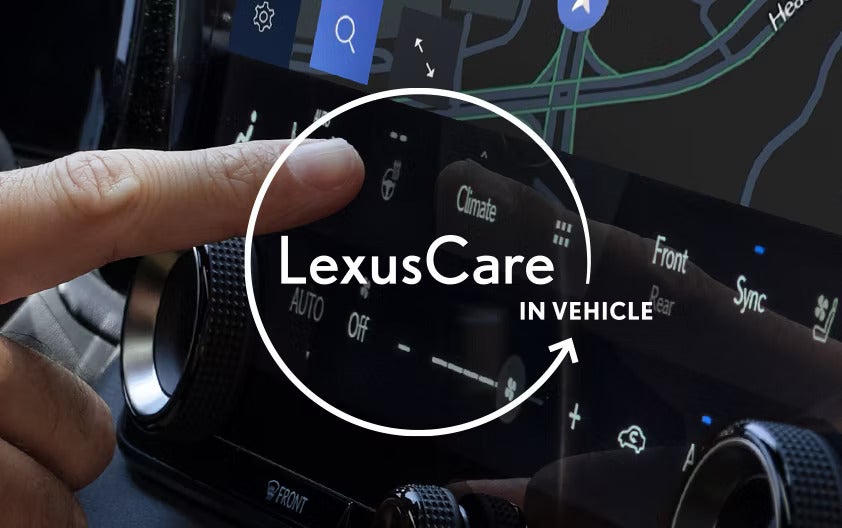 LexusCare in vehicle.