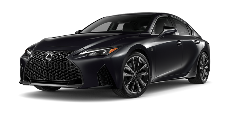 Exterior of the Lexus IS 300 F SPORT Design shown in Caviar.